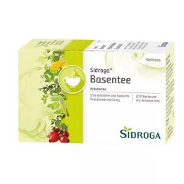 SIDROGA Torebki filtrujące do herbaty Wellness Base, 20 x 1,5 g