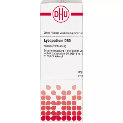 LYCOPODIUM D 60 Rozcieńczenie, 20 ml LYCOPODIUM D 60 Rozcieńczenie, 20 ml