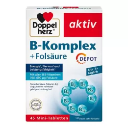 DOPPELHERZ Tabletki B-kompleks+kwas foliowy, 45 szt