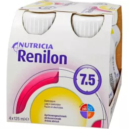 RENILON 7.5 Płyn o smaku moreli, 4X125 ml