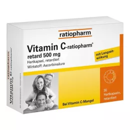 VITAMIN C-RATIOPHARM retard 500 mg kapsułki, 30 szt