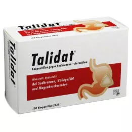 TALIDAT Pastylki do żucia na zgagę 100 szt