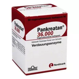 PANKREATAN 36 000 kapsułek twardych dojelitowych, 50 szt