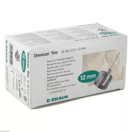 OMNICAN igła do długopisu cienka 0,33x12 mm, 100 szt