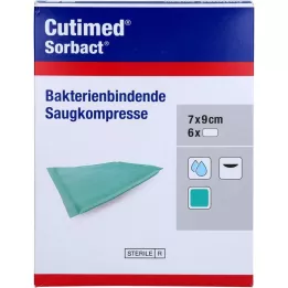 CUTIMED Kompresy chłonne Sorbact 7x9 cm, 6 szt
