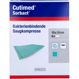 CUTIMED Kompresy chłonne Sorbact 10x10 cm, 6 szt