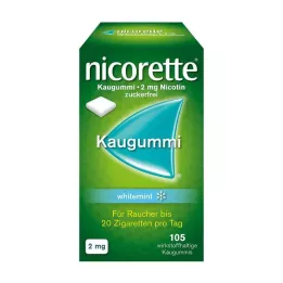 NICORETTE Guma do żucia 2 mg biała mięta, 105 szt