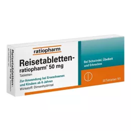 REISETABLETTEN-ratiopharm, 20 szt