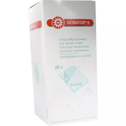 NOBATOP 8 ściska 5x5 cm sterylne, 25x5 szt