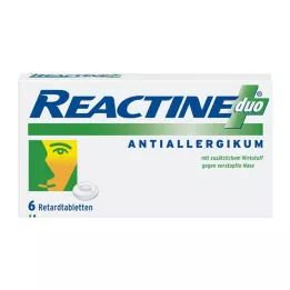 REACTINE tabletki o przedłużonym uwalnianiu duo, 6 szt