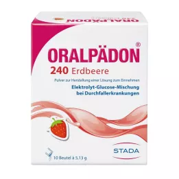 ORALPÄDON 240 Truskawkowy Btl. Proszek, 10 szt