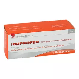 IBUPROFEN Hemopharm 400 mg tabletki powlekane, 50 szt