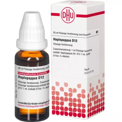 HAPLOPAPPUS D 12 Rozcieńczenie, 20 ml HAPLOPAPPUS D 12 Rozcieńczenie, 20 ml