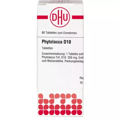 Phytolacca D10, 80 szt Phytolacca D10, 80 szt
