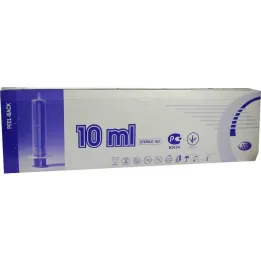 Strzykawki 10 ml Luer, 2 części, 100 sztuk