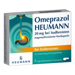 OMEPRAZOL Heumann 20 mg b.Sodbr.kapsułki twarde odporne na kwas żołądkowy, 7 szt