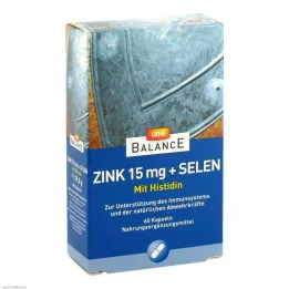 GEHE BALANCE Cynk 15 mg + selen kapsułki, 60 szt