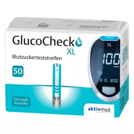 GLUCOCHECK XL Paski do pomiaru glukozy we krwi, 50 szt