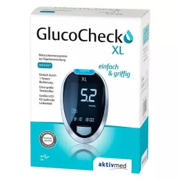 GLUCOCHECK XL Zestaw glukometrów mmol/l, 1 szt