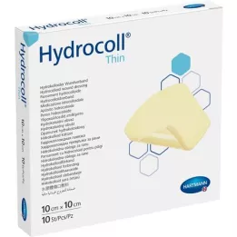 HYDROCOLL cienki opatrunek na rany 10x10 cm, 10 szt