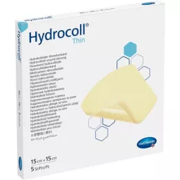 HYDROCOLL Cienki Wundverband 15x15 cm, 5 szt