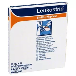LEUKOSTRIP Paski do zamykania ran 6,4x102 mm, 10X5 szt