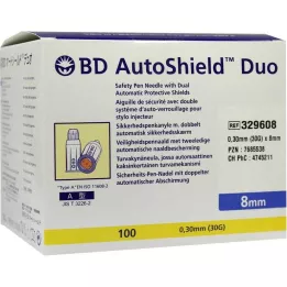 BD AUTOSHIELD Igły do długopisów Duo Safety 8 mm, 100 szt