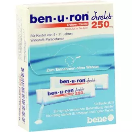 BEN-U-RON bezpośredni 250 mg granulat truskawka/wanilia, 10 szt