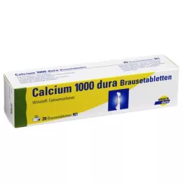 CALCIUM 1000 tabletek musujących dura, 20 szt