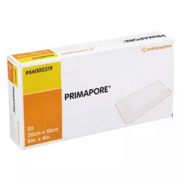 PRIMAPORE 10x20 cm opatrunek na rany jałowy, 20 szt