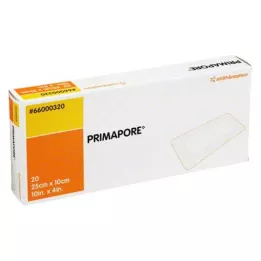 PRIMAPORE 10x25 cm opatrunek na rany jałowy, 20 szt