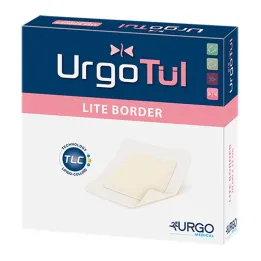 Bandaż Urgotül Lite Border 8x8 cm, 10 szt