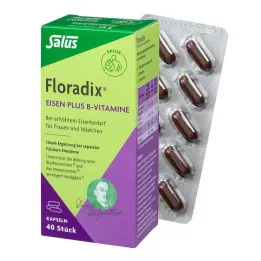 FLORADIX Kapsułki z żelazem i witaminami z grupy B, 40 szt