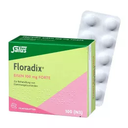 FLORADIX Żelazo 100 mg forte tabletki powlekane, 100 szt
