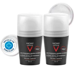 Vichy Homme Dezodorant w kulce antyperspirant 72h Dp (2x50 ml)