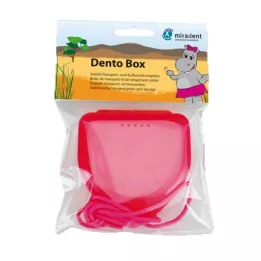 MIRADENT Pudełko na aparaty Dento Box I różowe, 1 szt