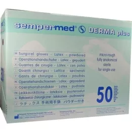 SEMPERMED Derma plus OP-Handch.ster.Gep.gr.7.5 WS, 50x2 szt