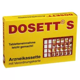DOSETT S Kaseta na leki czerwona, 1 szt