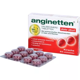 ANGINETTEN dolo pastylki na gardło ostre 24 szt