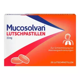 MUCOSOLVAN Pastylki 15 mg, 20 szt