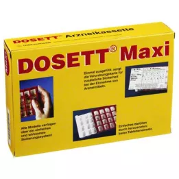 DOSETT Maxi kaseta na leki czerwona, 1 szt