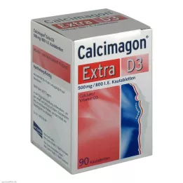 CALCIMAGON Tabletki do żucia Extra D3, 90 szt