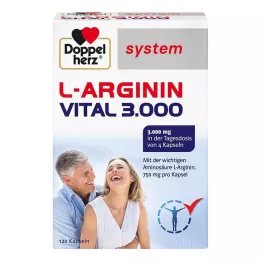 DOPPELHERZ L-Arginine Vital 3000 kapsułek systemowych, 120 szt