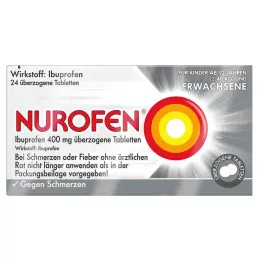 NUROFEN Ibuprofen 400 mg tabletki powlekane, 24 szt