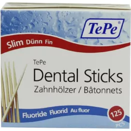Tepe Rolki zębów cienkie z fluorkiem, 125 szt