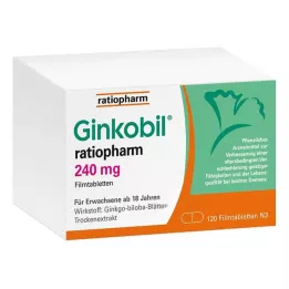 GINKOBIL-ratiopharm 240 mg tabletki powlekane, 120 szt