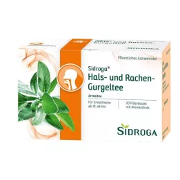 SIDROGA Torebki filtrujące do płukania gardła i gardła, 20X2,5 g