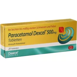Paracetamol DExcel 500 mg tabletki, 20 szt