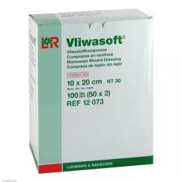 VLIWASOFT Kompresy włókninowe 10x20 cm jałowe 6l., 50X2 szt