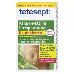 TETESEPT Tabletki do żucia rozluźniające przewód pokarmowy, 20 szt